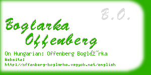 boglarka offenberg business card